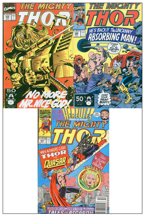 Marvel Comics “The Mighty Thor” Vol. 1 #435, 436, 437 (1991) [Free Shipping] - Collections