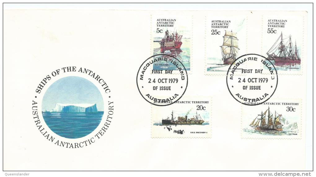 24th Oct 1979 Ships Macquarie Island FDC 5c,20c,25c,30c & 55 Cents Value Here Great FDC - FDC