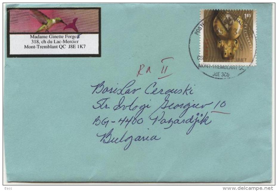 Mailed Cover (letter) With Stamp    From Canada To Bulgaria - Lettres & Documents