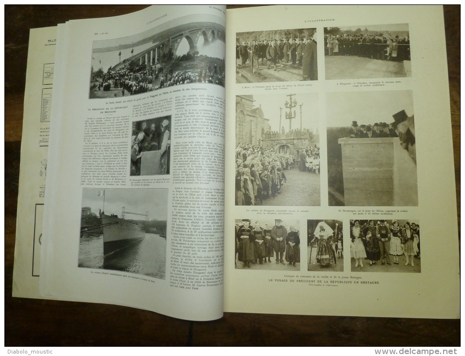 18 Oct 1930: Les Fêtes De BRETAGNE (Plougastel..etc..); Danse Sacrée De La Souche Dans L'île De Saint-Honorat De Lérins - L'Illustration