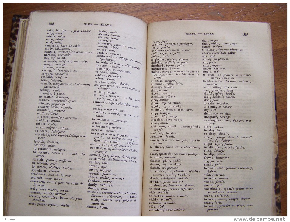 PREMIER VOLUME (en 2 volumes) CHRESTOMATHIE ANGLAISE choix morceaux  PROSATEURS ET POETES ANGLAIS 1866 BROCKHAUS graeser