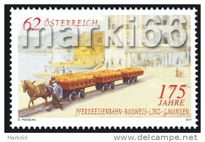 Austria - 2011 - 175 Years Of Railroad Budweis-Linz-Gmunden - Mint Stamp - Unused Stamps