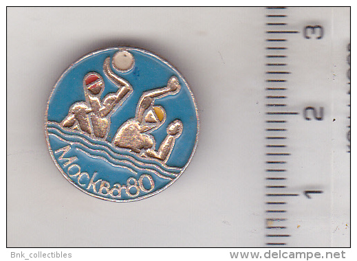 USSR Russia Old Sport Pin Badge - Moskow 1980 Water Polo Contest - Water-Polo