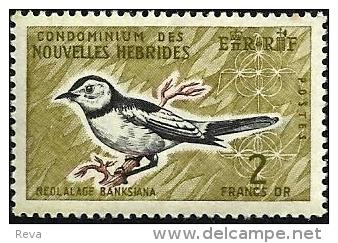 FRANCAISE NEW HEBRIDES BIRD BIRDS PART SET OF 1 STAMP 2 FRANCS MINTNH 1963 SGF121 READ DESCRIPTION !! - Neufs