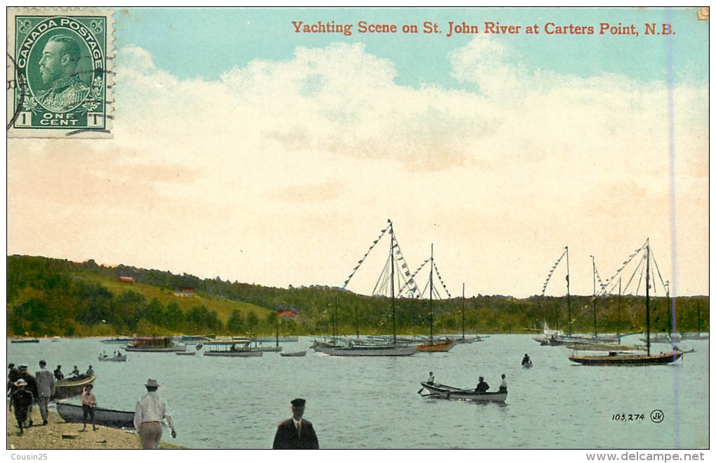 CANADA - Yachting Scene On ST. JOHN River At Carters Point - St. John