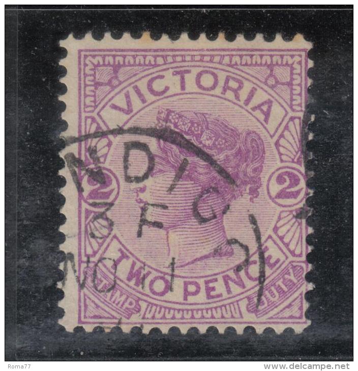 R265 - VICTORIA , 2 Pence Yvert N. 85 : Dentellatura (12 X 12 1/2) Rara Non Catalogata. - Used Stamps