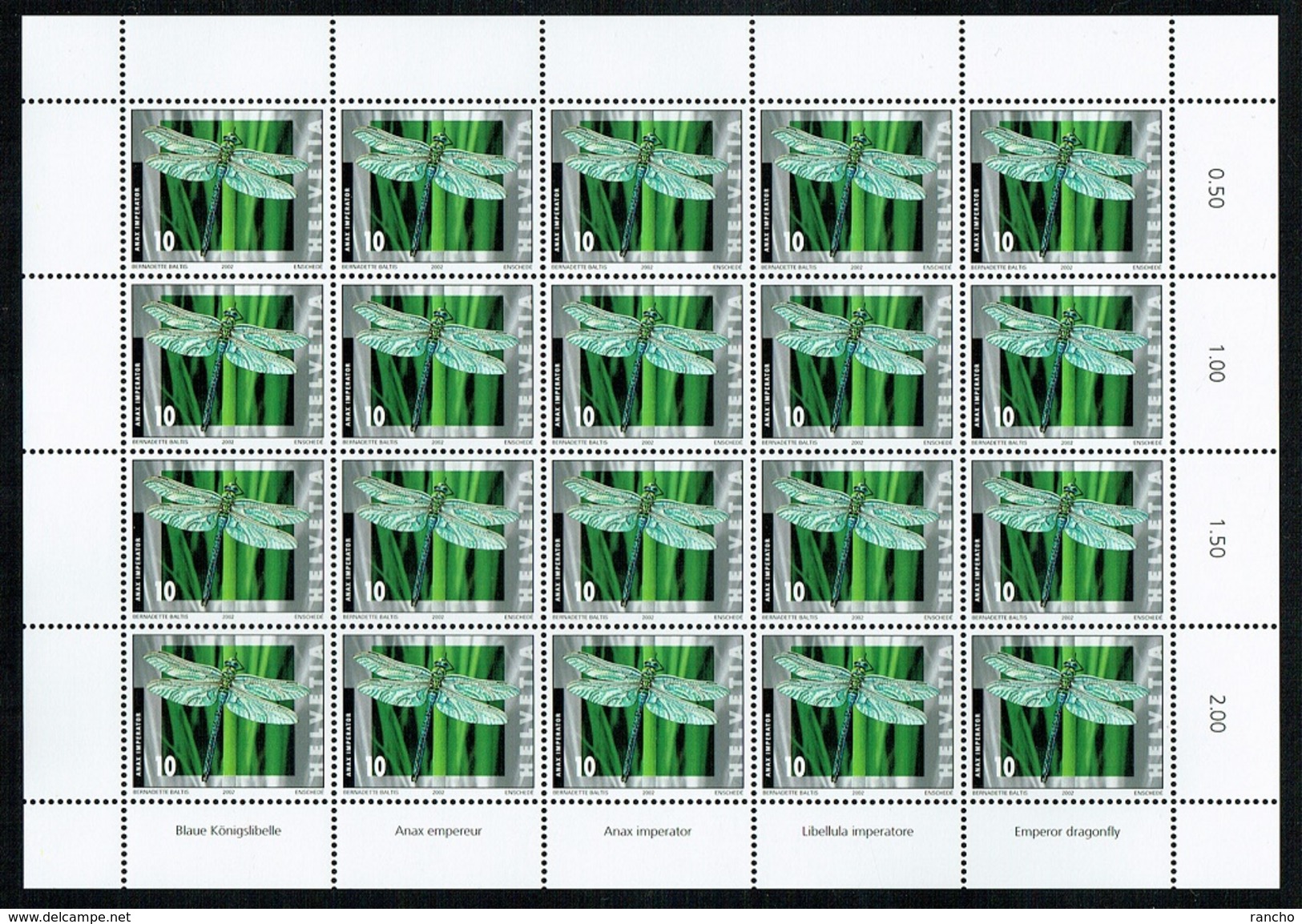 ** PLANCHE 2002 COLLECTION TIMBRES NEUFS AVEC GOMME C/.S.B.K. Nr1061. Y&TELLIER Nr:1727. MICHEL Nr:1802. ** - Nuevos