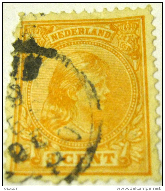 Netherlands 1876 Princess Wilhelmina 3c - Used - Used Stamps