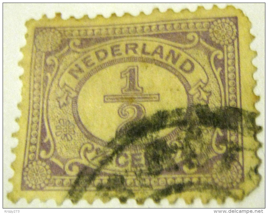 Netherlands 1898 Numeral 0.5c - Used - Usati