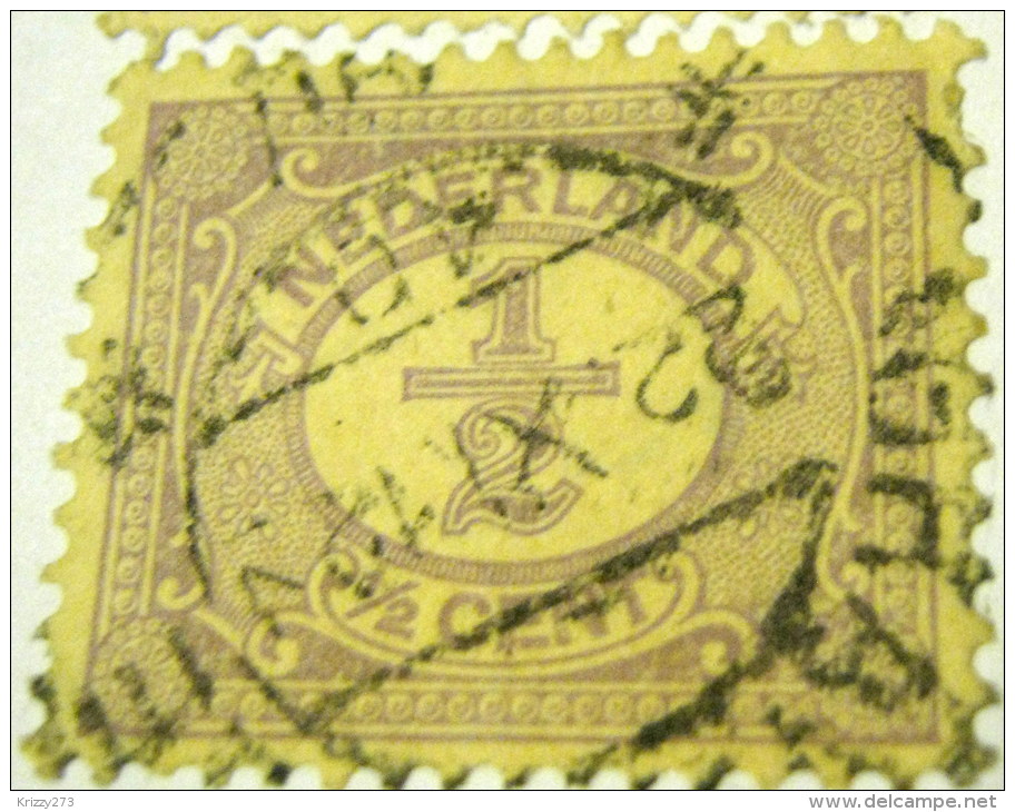 Netherlands 1898 Numeral 0.5c - Used - Oblitérés