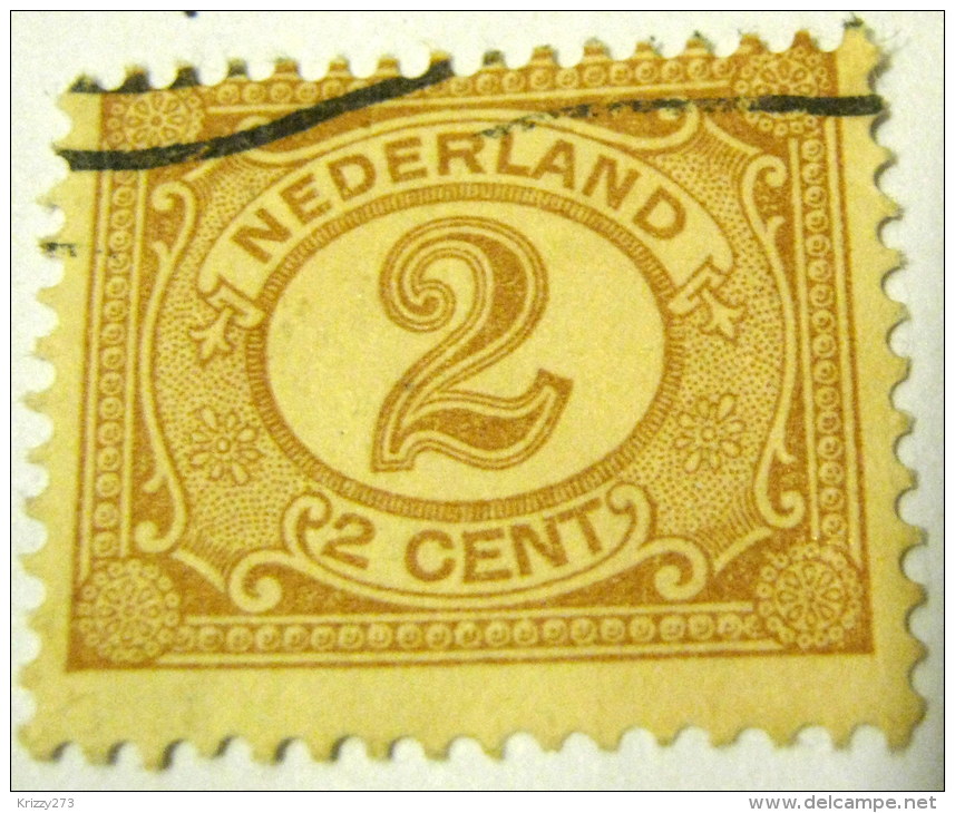 Netherlands 1898 Numeral 2c - Used - Oblitérés