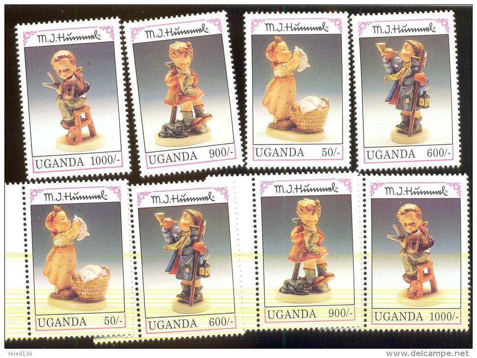 MNH STAMPS OF HUMMEL FIGURINES  # 21-1  ( UGANDA  1034-41 - Autres & Non Classés