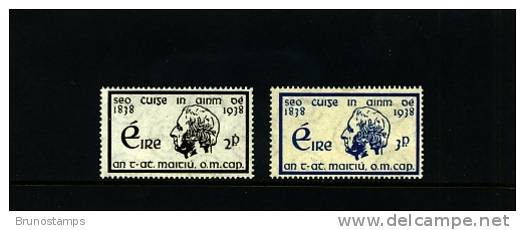 IRELAND/EIRE - 1938  TEMPERANCE CRUSADE  SET MINT NH - Unused Stamps