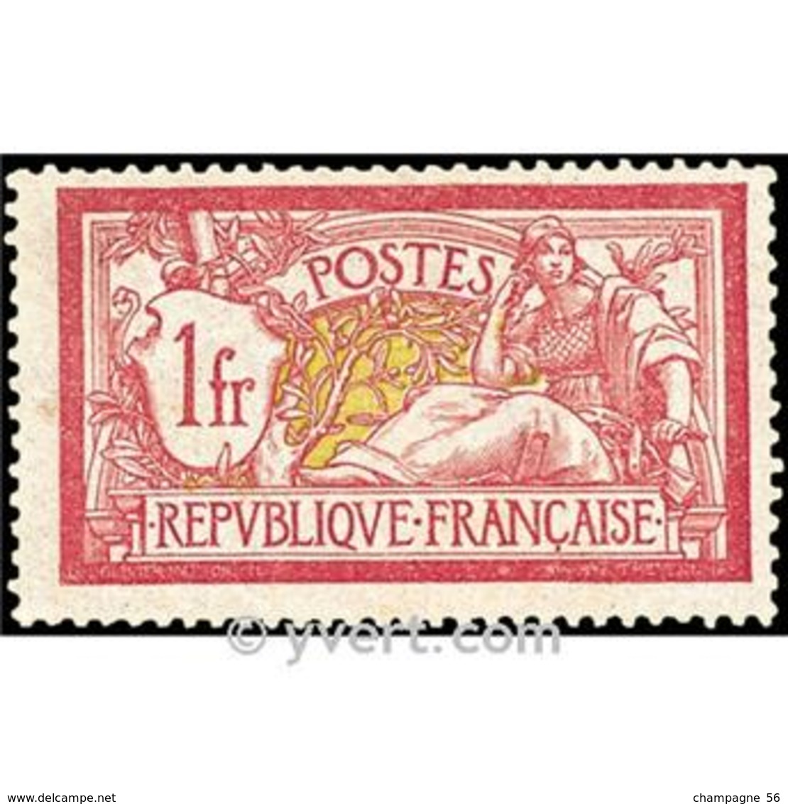 VARIÉTÉS FRANCE  1900 N° 121 MERSON OBLITÉRÉ DOS CHARNIÈRE SPINK 6.00 € - Gebraucht