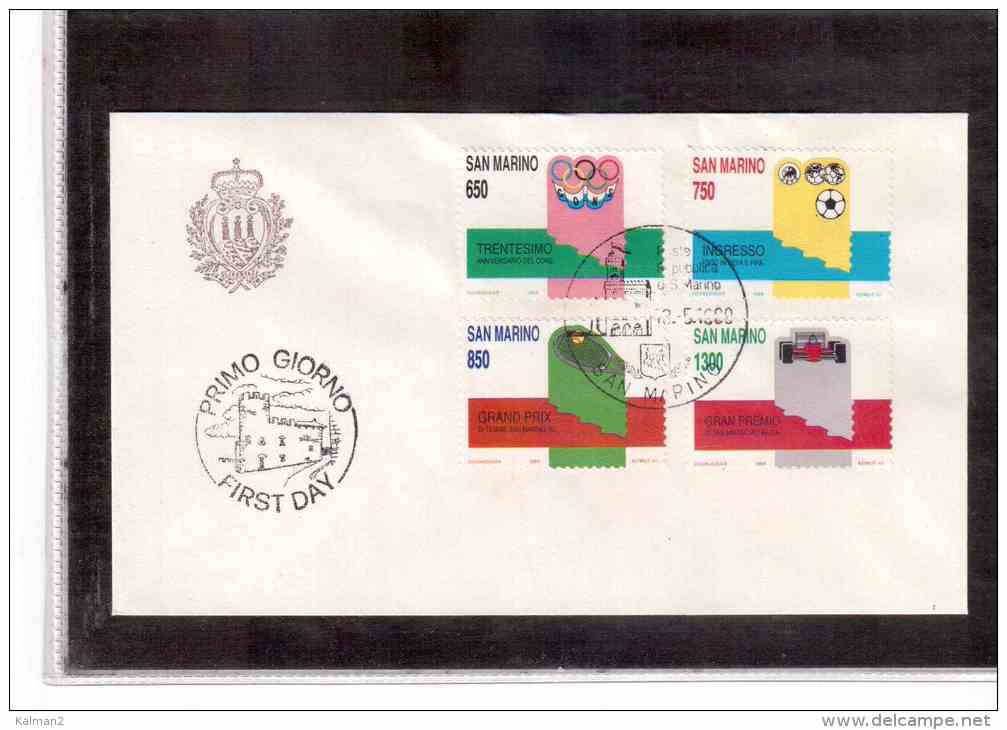 FDC1063  -     SAN MARINO   -    FDC    113.5.1988 - Altri & Non Classificati