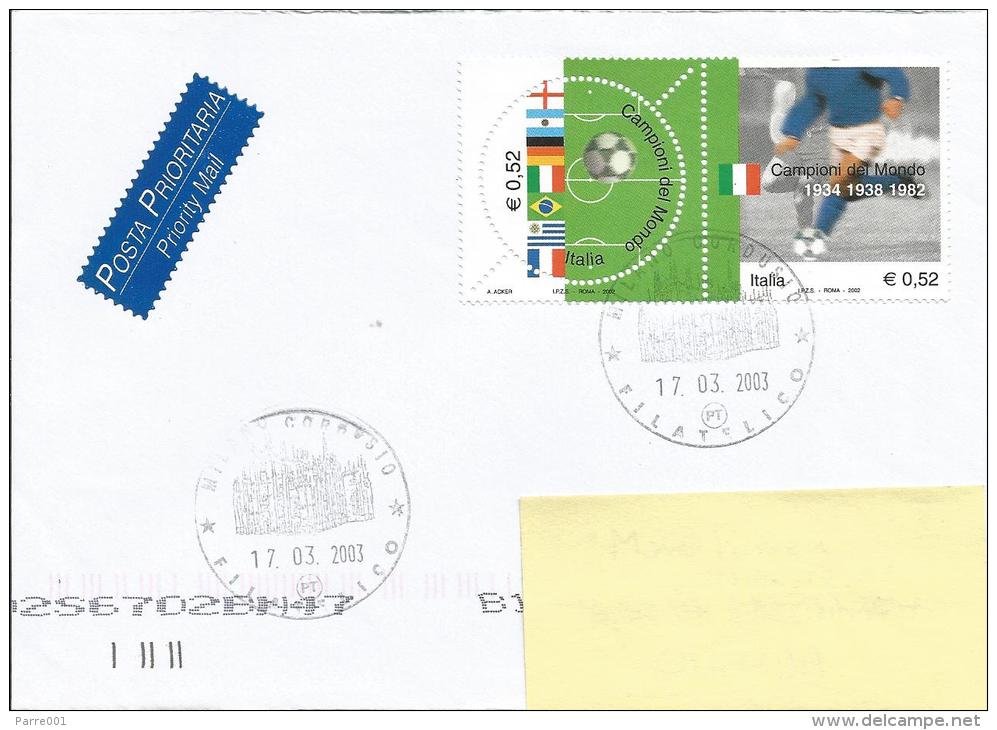 Italy 2003 World Cup Italy Football Soccer South Korea Japan Cover - 2002 – Corea Del Sud / Giappone