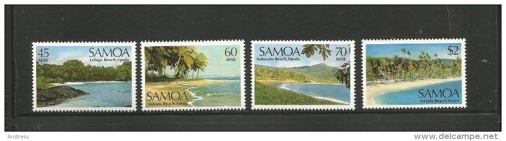 1987 Samoa  Beaches Landscapes Tourism 4v. Landschaften Michel 617/20  Scott 697/700 MNH - Islands
