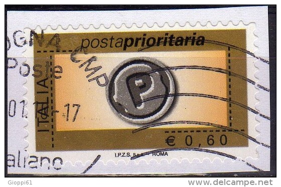 2004 Posta Prioritaria 0,60 Adesivo Su Frammento - 2001-10: Usati