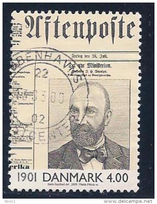 Denmark, Scott # 1169 Used Front Page Of Newspaper, 2000 - Used Stamps