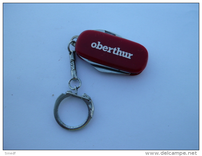 Porte Clef   Publicite  OBERTHUR Calendrier  Petit  Couteau Multifonction De Poche - Portachiavi