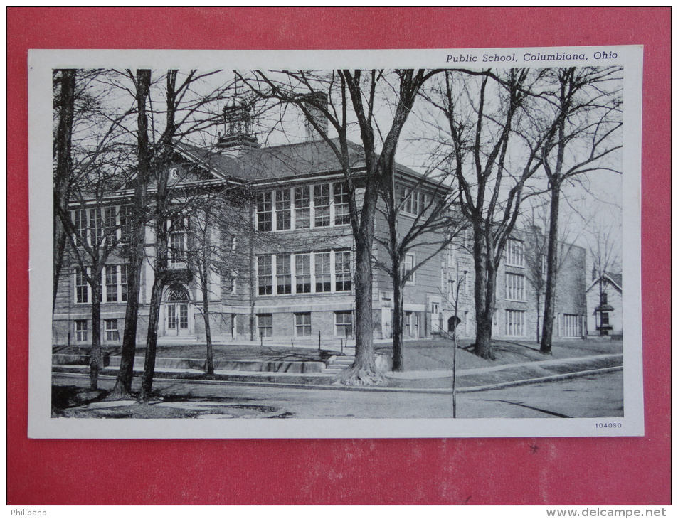 Columbiana,OH--Public School--not Mailed--PJ226 - Autres & Non Classés