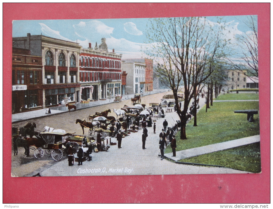 Coshocton,OH--Market Day--not Mailed--PJ227 - Autres & Non Classés