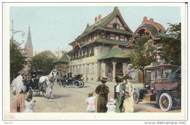 Berlin Germany, 'Berliner Leben' Series, Zoological Garten Zoo, C1900s/10s Vintage Postcard - Dierentuin