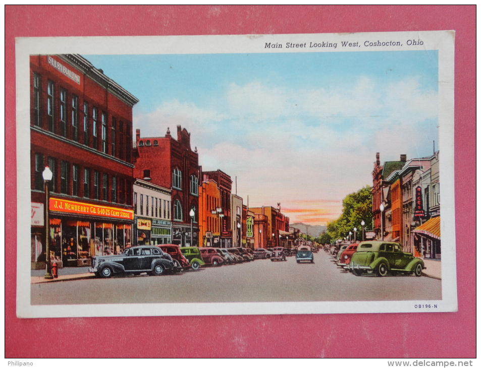 Coshocton,OH--Main Street--cancel 1917--PJ227 - Autres & Non Classés