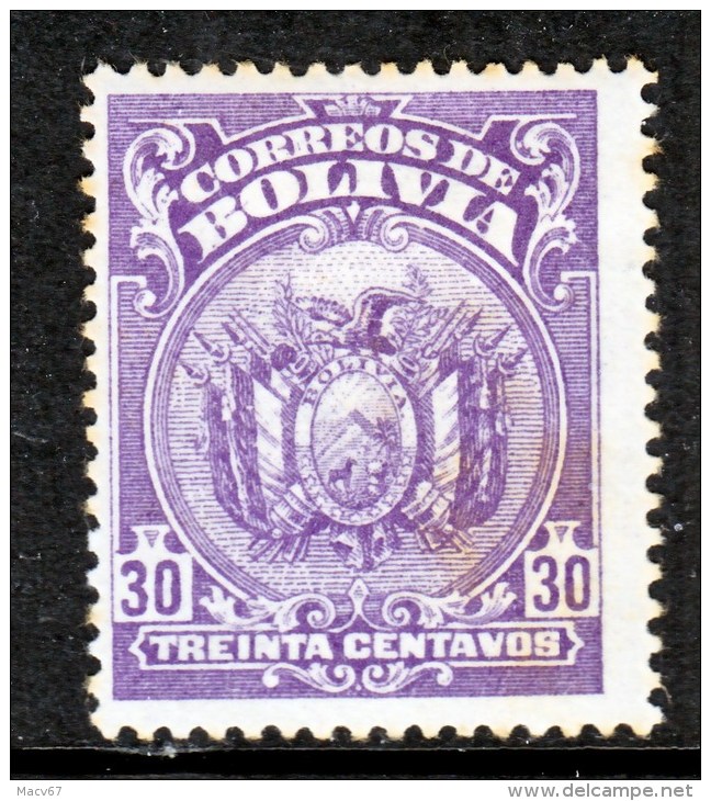 Bolivia 170   Perf  13 1/2    *  1927 Issue - Bolivia