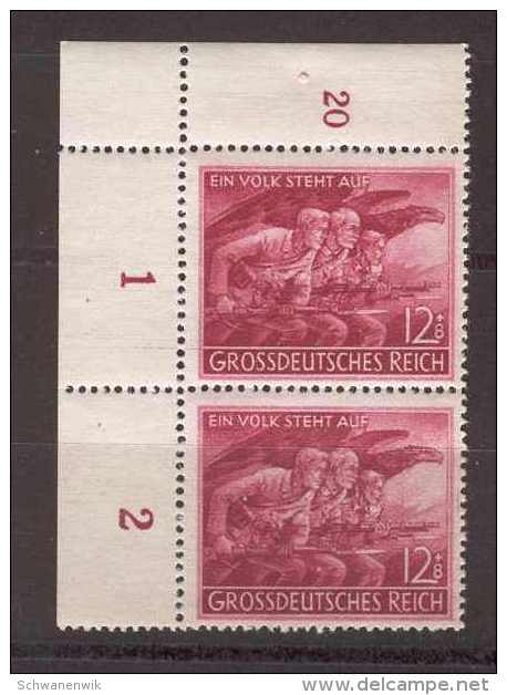 DEUTSCHES REICH  , MiNr 908 PF IX, ** MNH - Plaatfouten & Curiosa