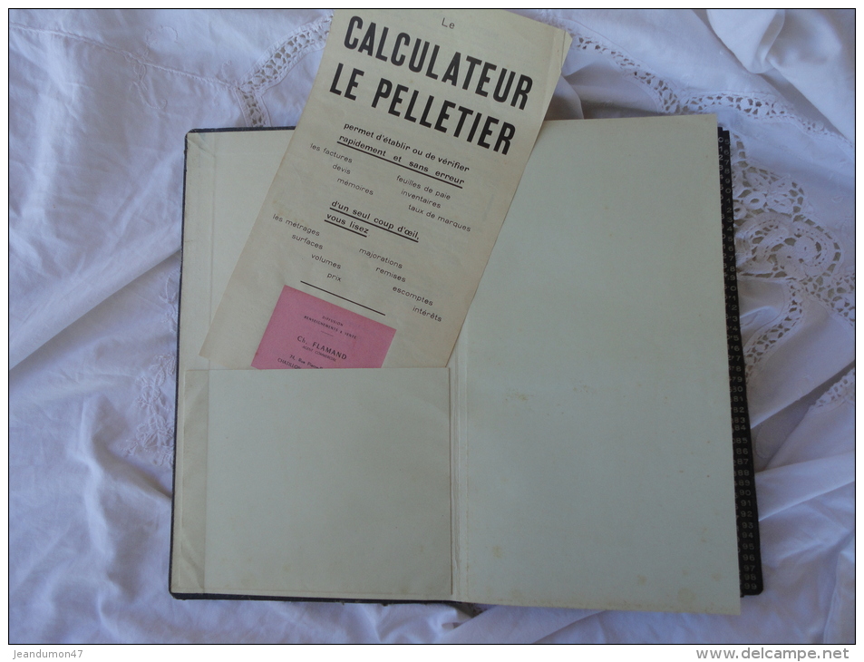 CALCULATEUR " LE PELLETIER ". EN EXCELLENT ETAT. - Andere Accessoires