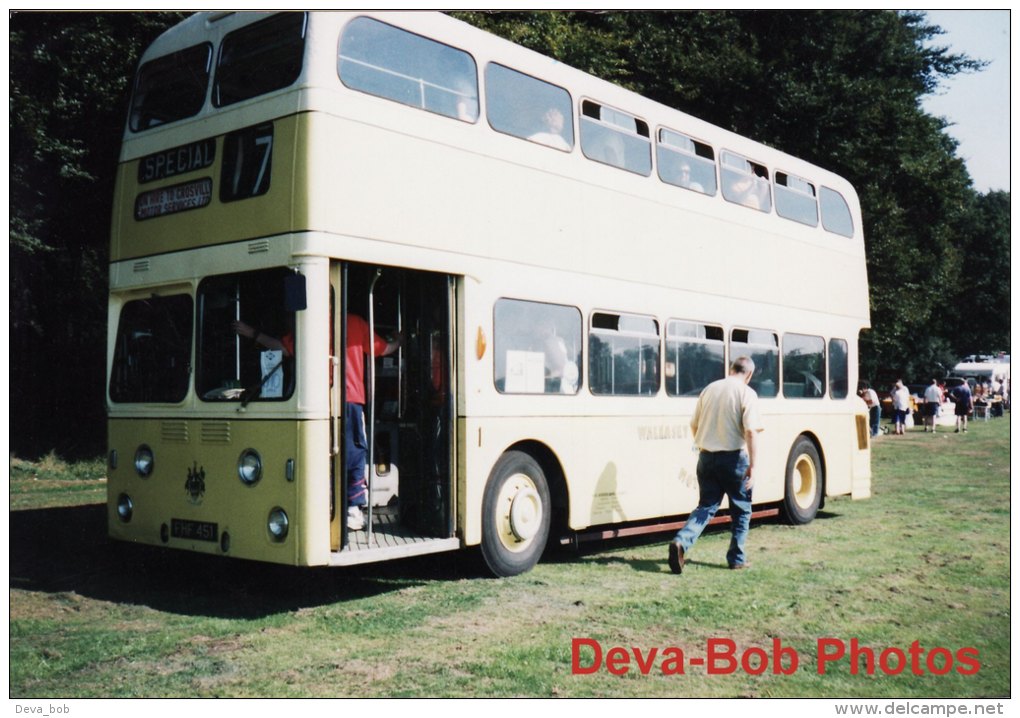 Bus Photo Wallasey Corporation 1 Leyland Atlantean Metro-Cammell FHF451 - Cars