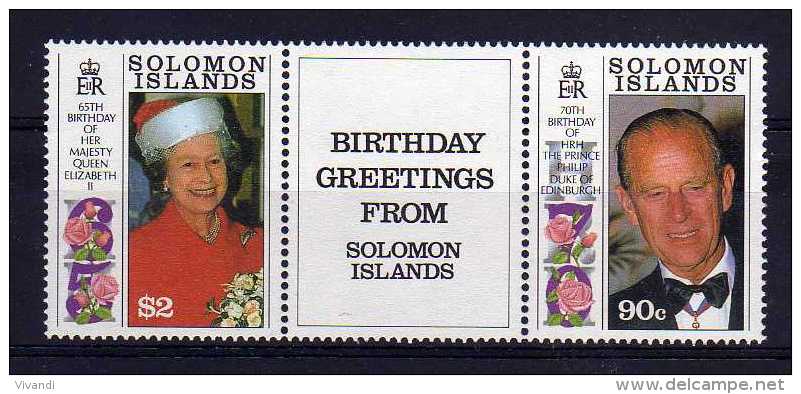 Solomon Islands - 1991 - Royal Birthdays - MNH - Salomon (Iles 1978-...)