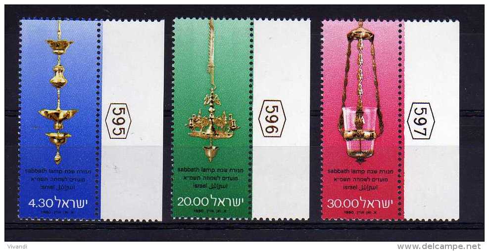 Israel - 1980 - Jewish New Year/Sabbath Lamps - MNH - Ungebraucht (mit Tabs)