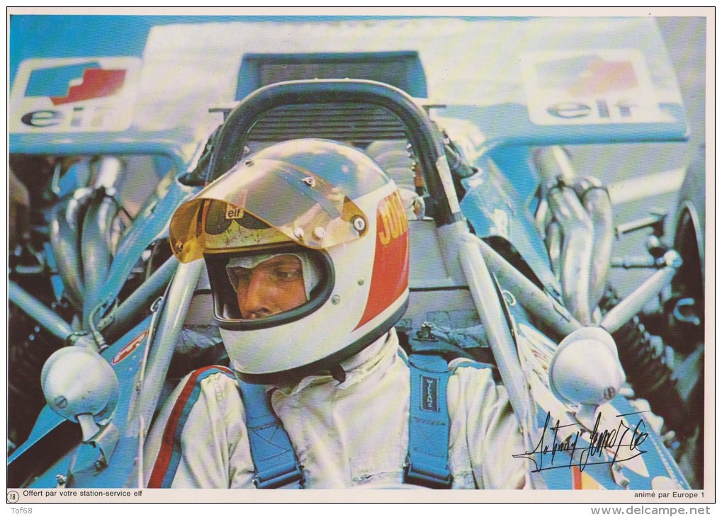 Photo Collection Elf Compétition N° 18 Johnny Servoz Gavin Pilote Elf - Automobile - F1