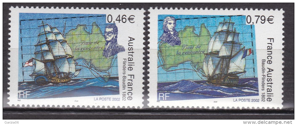 France - 2002 - Rencontre Des NavigateursBaudin & Flinders -  N° 3476/3477   - Neuf ** - MNH - Unused Stamps