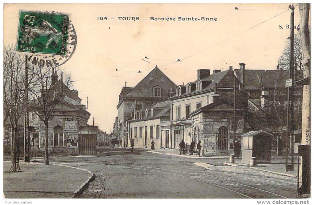 37 - Tours - Barrière Sainte-Anne (café, Hotel-restaurant) - Tours