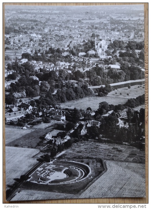 Great Britain - The Roman Theatre And Cathedral St. Albans - Panorama - Aerial Photograph By Photoflight LTD - Herefordshire