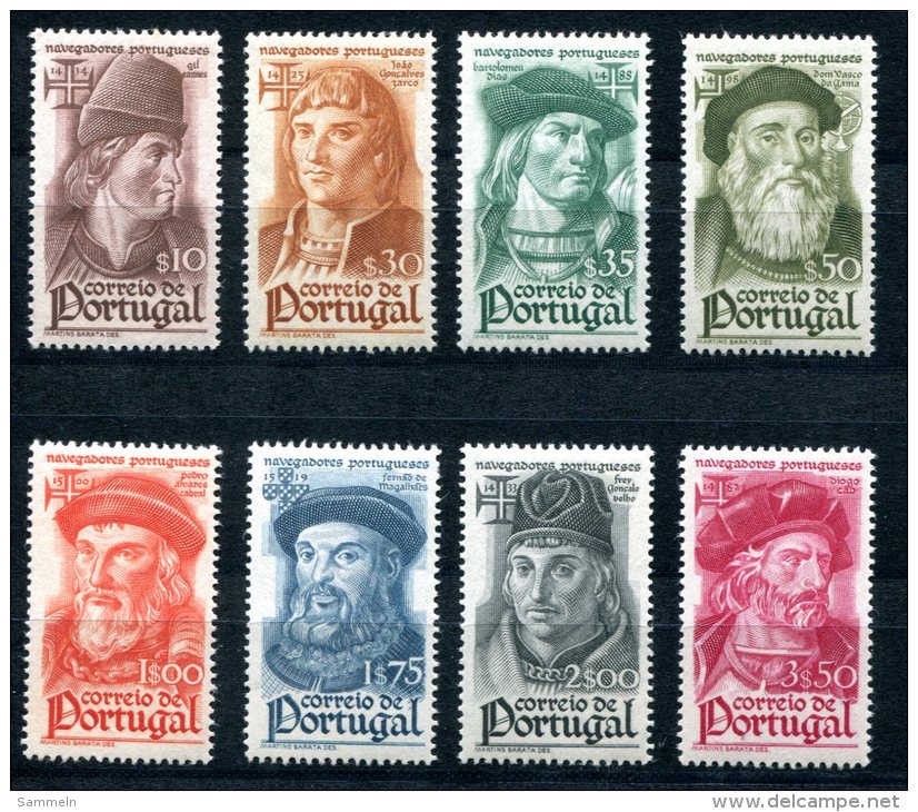 1601 - PORTUGAL Postfrisch - Mi.Nr. 673-680 "Seefahrer" - Complete Mnh Set - Ungebraucht