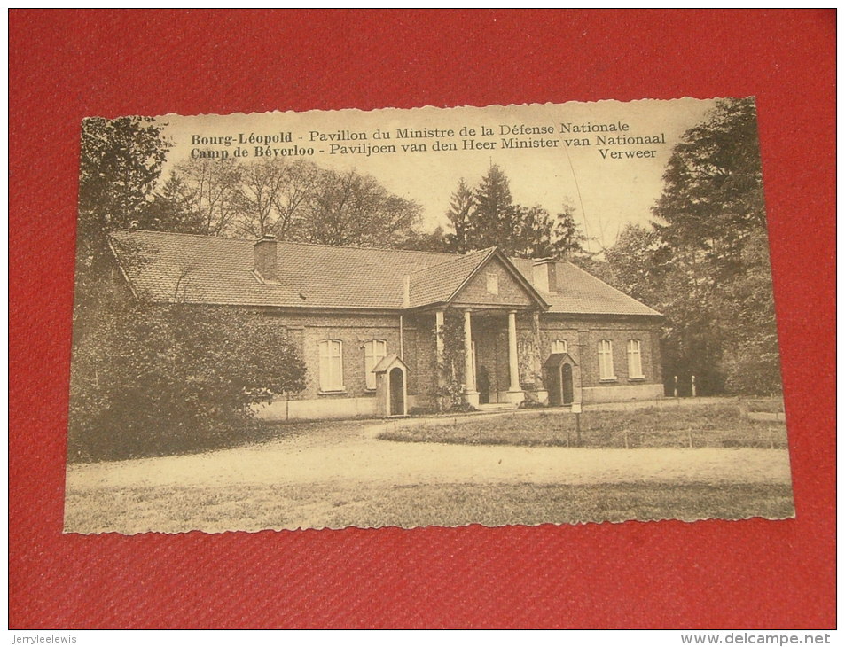 LEOPOLDSBURG - BOURG-LEOPOLD  -  Paviljoen Van De Minister Van Nationaal Verweer - Pavillon Du Ministre De La Défense - Leopoldsburg