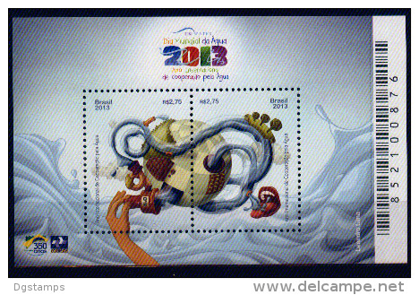 Brasil 2013 ** Dia Mundial Del Agua. Año Internacional De Cooperacion Para El Agua. - Unused Stamps