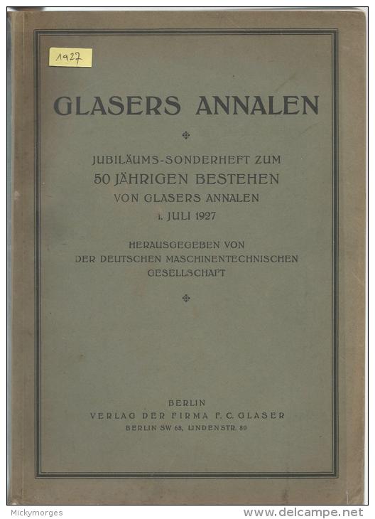 50 Ans Glasers Annalen Berlin - Automobile & Transport