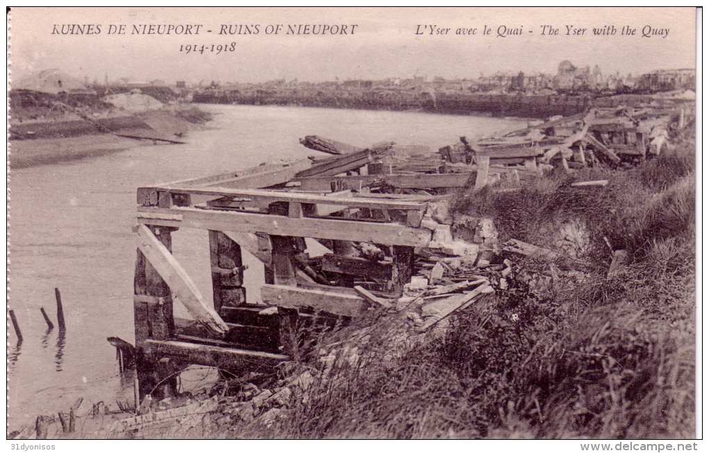 Nieuwpoort-ruines Du Quai De L'Yser-14-18 - Guerre 1914-18