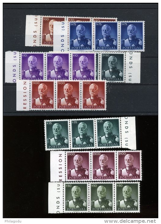 1945   3 Belles Séries **  Yv. 663/670  8 Valeurs  Cote 175x3= 525 € - Nuevos