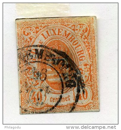 N° 11 Ø   Aminci  40c Orange Non Dentelé   Cote 300 € - 1859-1880 Stemmi