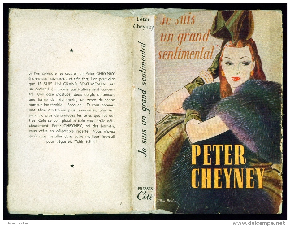 CHEYNEY Peter : Je Suis Un Grand Sentimental - 1948 - Presses De La Cité - Jaquette [1] - Presses De La Cité