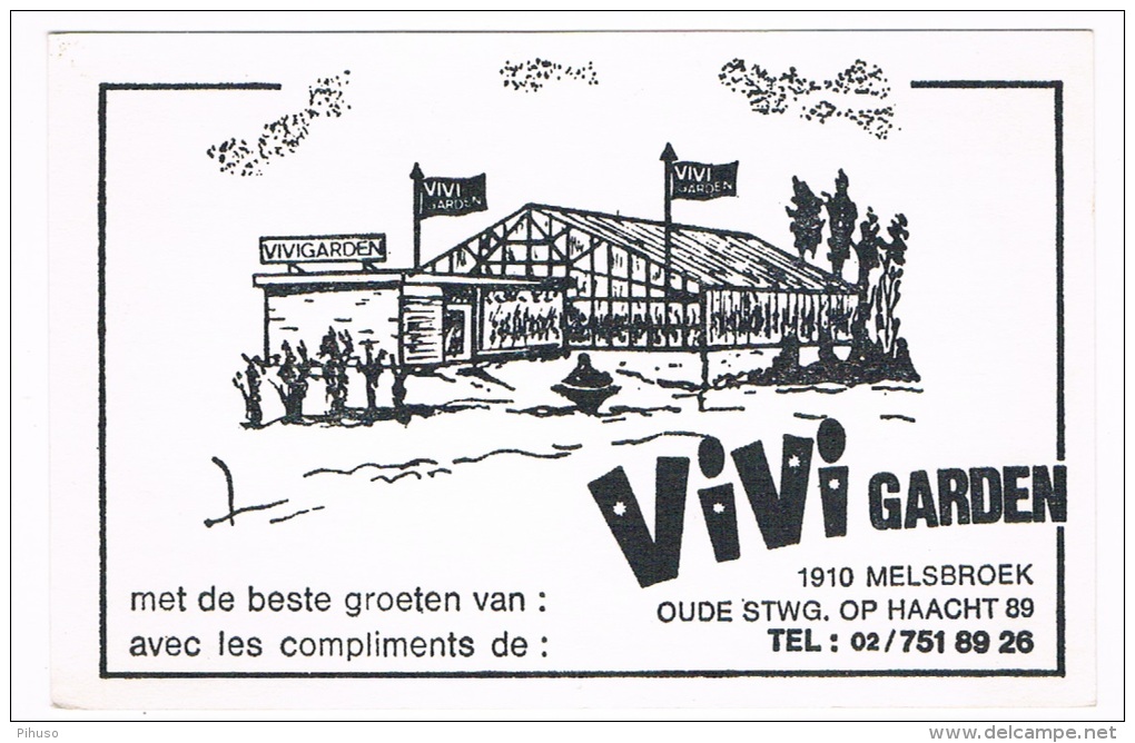 B4357   MELSBROEK : Vivi Garden ( Reclamekaart) - Steenokkerzeel