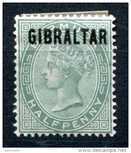 1651 - GIBRALTAR Mit Falz - Mi.Nr. 1 - Mint But Hinged No.1 - Gibraltar