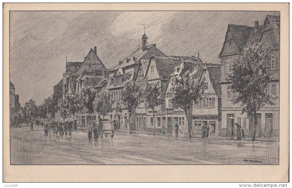 C1900 FRIEDBERG - KAISERSTRASSE NACH FEDERZEICHNUNG VON OTTO UDDELOHDE - Friedberg