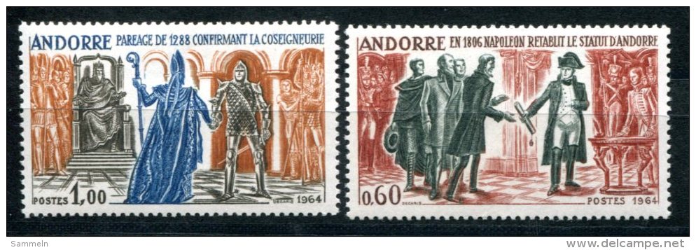 1660 - FRANZ. ANDORRA Postfrisch - Mi.Nr. 183-184 - Mnh Set - Nuovi